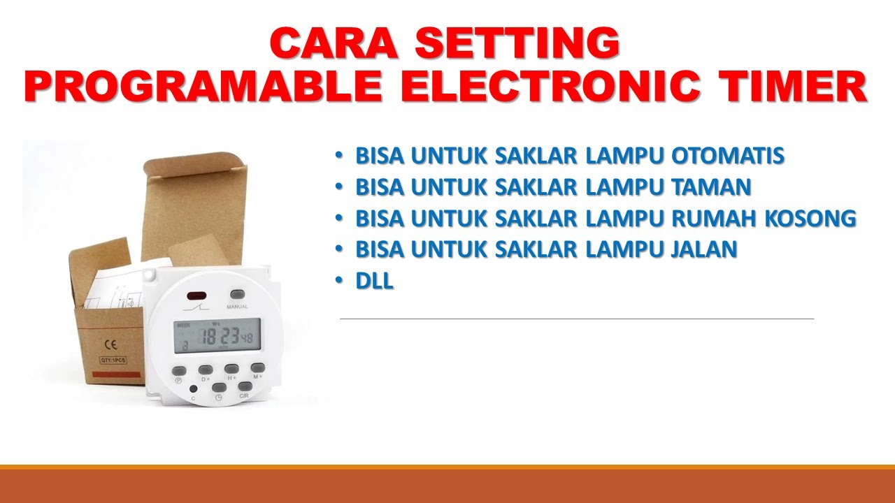 Cara Setting Timer Rkc Cara setting programable electronic Timer - YouTube