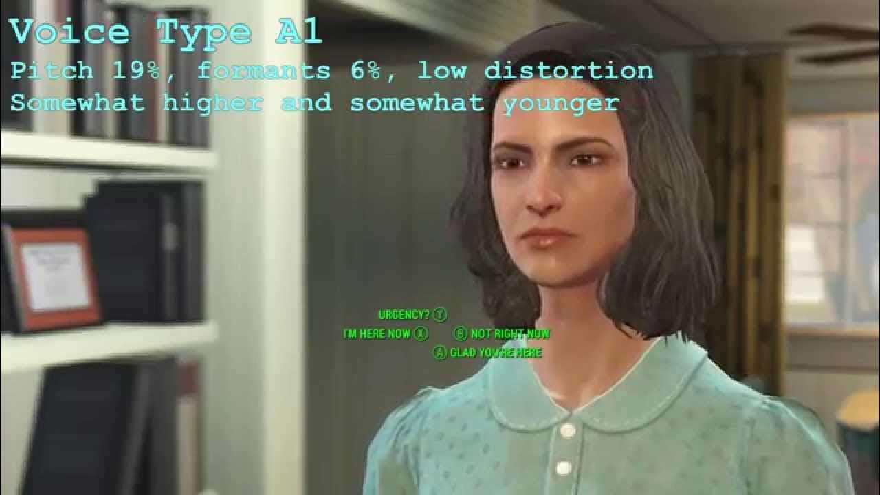 [Fallout 4 mod] Higher Female Protagonist Voice (20151112) YouTube