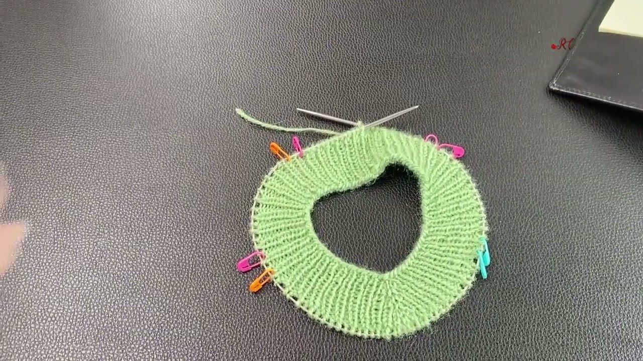 Knitting Top down Sweater V neck