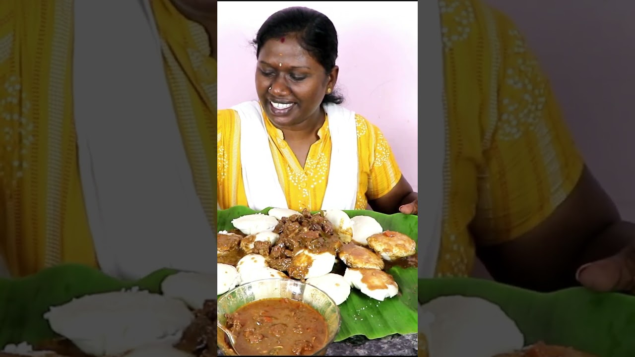 IDLY WITH DOCK CURRY EATING CHALLENGE IN TAMIL FOODIES DIVYA