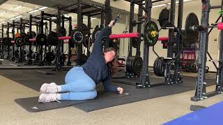 Side Lying Single Arm Lat Pulldown