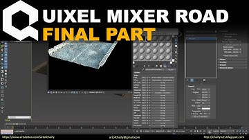 Quixel Mixer road in UE4 and 3ds max. Final. RailClone plugin and render with Vray Next.