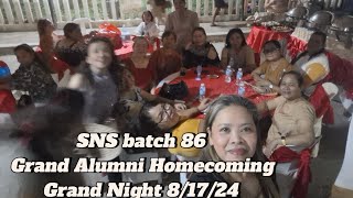 Samar National School Grand Alumni Homecoming Grand Night Batch 86 @amelita5369