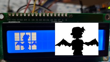 Bad Apple!! but on a 16x2 LCD