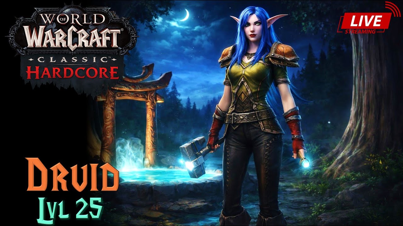 WoW Veteran tries Classic Hardcore - Deadmines Dungeon (Night Elf Druid)