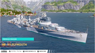 Крейсер PLYMOUTH в WORLD OF WARSHIPS LEGENDS