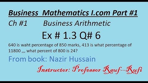 q6 ex1.3 business math i.com part1 ch1/Nazir /Business Arithmetic direct/inverse proportion