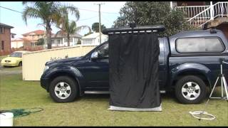 Portable Solar Heated 4WD Shower