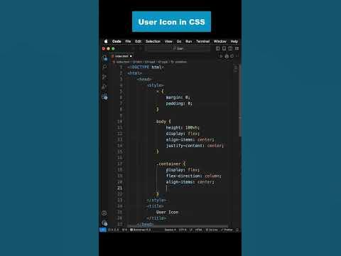 User Icon | HTML & CSS - YouTube