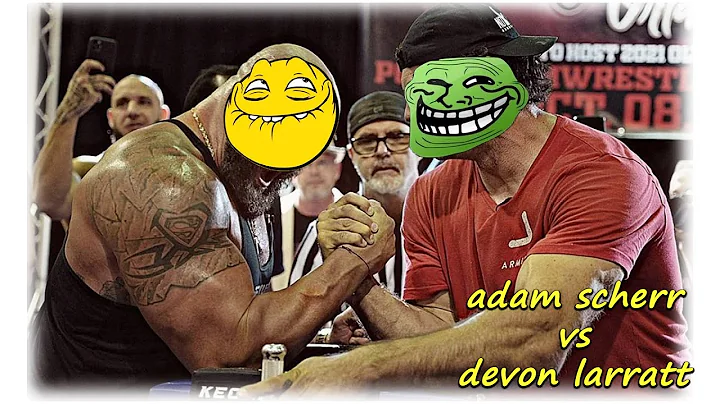 Epic💪😎😘 Arm Wrestling Showdown: Adam Scherr vs. Devon Larratt - Battle of the Titans!😨😱😱
