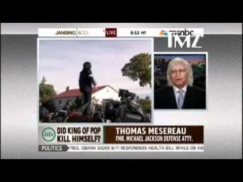 Thomas Mesereau: "Michael Jackson was not suicidal " 03-Jan-2011