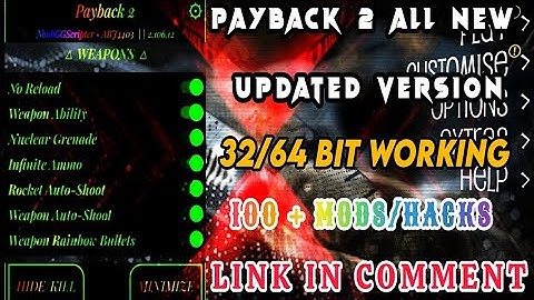 V.2.108.0 Payback 2 Latest Version New Mod Menu Download | 100 + Mods | Link in Pinned Comment 