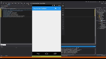 Xamarin Android Tutorial   45   Material Design   Toolbar