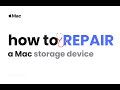 Mac ရဲ့ Storage Device ကို Disk Utility app သုံးပြီး ပြသနာရှိ မရှိ စစ်ဆေးခြင်း
