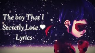 The Boy That I Secretly Love | Miraculous Ladybug Christmas Song ❄🐞Lyrics Video🐞❄ Resimi