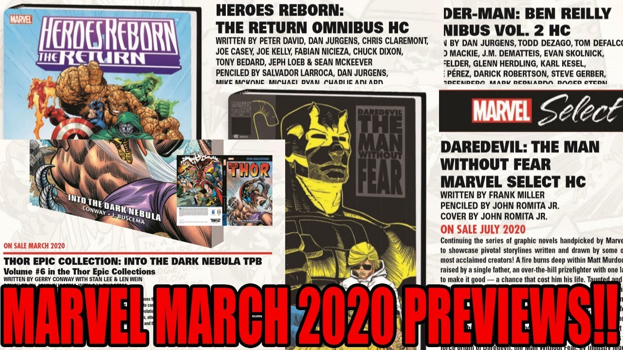 Advance look at the Collected  Editions in the March Marvel Previews 2020!