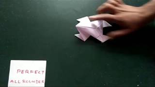 Paper Art Jumping Frog कगज स फरग य मडक बनए पपर क कमल Paper Creativity