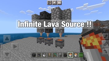 Infinite Lava Source in Minecraft PE 1.18 / Lava Farm Tutorial