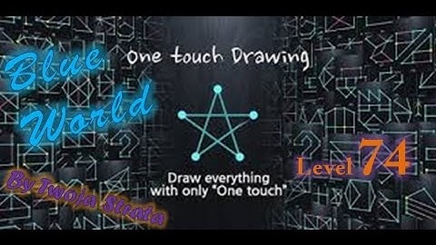 One Touch Drawing Level 74 Blue World