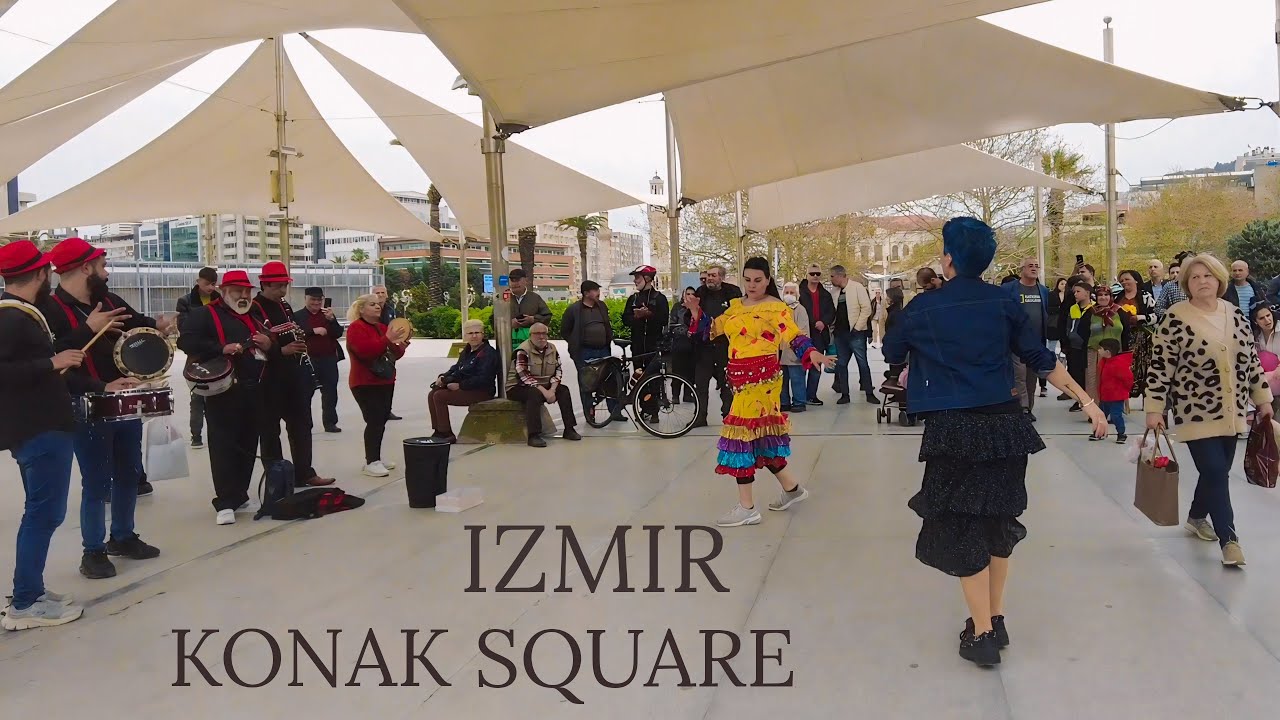 Izmir, तुर्किये | konak चौक | पैदल यात्रा 4K