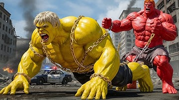RED HULK vs YELLOW HULK EPIC BATTLE! However 🔥 | THOR