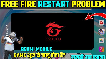 HOW TO SOLVE FREE FIRE BACKGROUND RESTART PROBLEM IN REDMI || FREE FIRE MAX RESTART PROBLEM SOLUTION