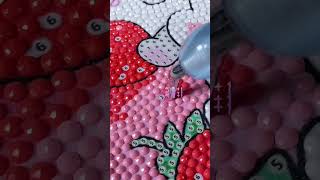 Pink Happy Strawberry Bunny Party #fansells  #diamondpainting  #diy   #handicraft  #relaxation