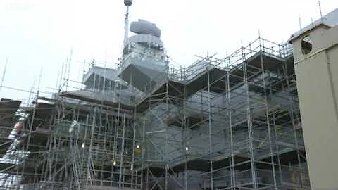 On board Royal Navy's new aircraft carrier   BBC News