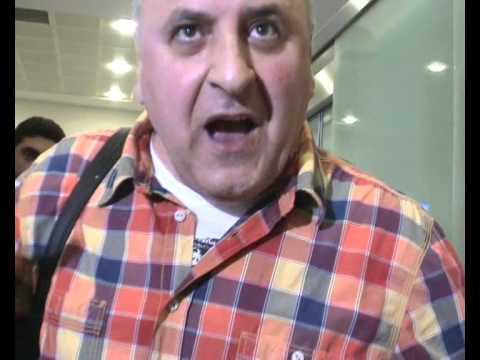 დახვედრა ბათუმის საერთაშორისო აეროპორტში ბატონ ასლან აბაშიძეს.