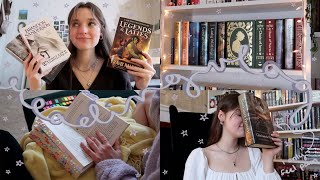 READING VLOG | bookshelf reorganization, five star reads, and exciting book mail⚙️