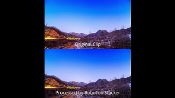 RoboTou Stacker Starry Sky Time Lapse Stacking Before vs  After