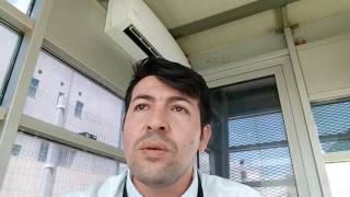 Hastanenin kapısına kar doldu