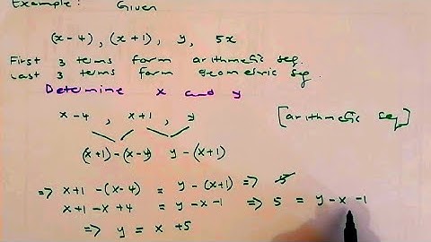 Grade 12 Mathematics: Arithmetic & Geometric Sequence Exam Type Question (Simultaneous Equations)