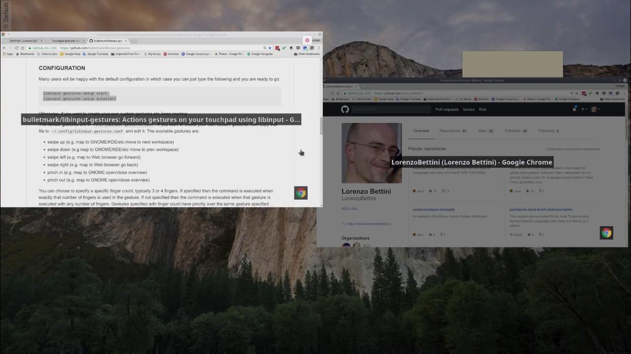 kde touchpad gestures with libinputgestures YouTube