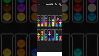 Level 689 of Ball Sort Color water Puzzle