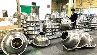 The process of mass producing giant pots.A Japanese factory that can cook for 2,000 people at a time by プロセスX 175,123 views 1 month ago 14 minutes, 53 seconds