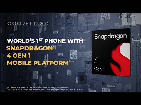 #iQOOZ6Lite5G | World's 1st  Snapdragon 4 Gen 1 Mobile Platform