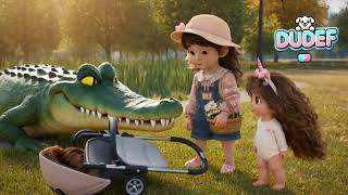The Crocodile's Cry for Help | An Eco Adventure with DU& DEF Friends #babyanimals #cartoonstory