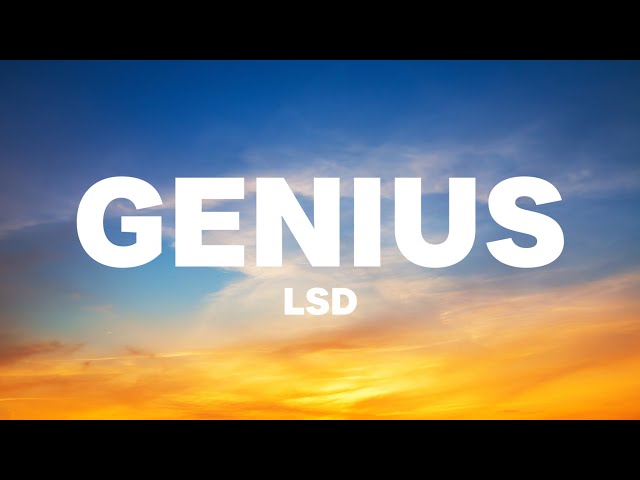 LSD - Genius (Sped Up Lyrics) | I'm a ge-ge-ge-ge-ge-ge-genius (Do you think am stupid)Tiktok Song. class=