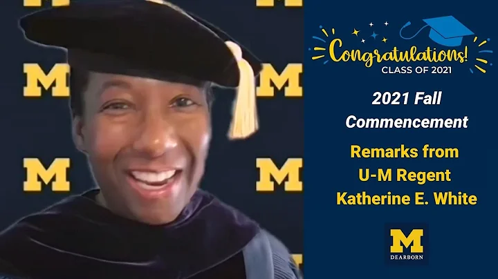 2021 Fall Commencement: Remarks from U-M Regent Ka...