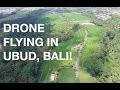 Flying DJI Phantom 4 Drone in Ubud, BALI INDONESIA!