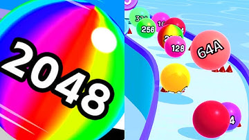 Reverse Ball run 2048 Gameplay | Level 142-151 | All Games All Levels Android/IOS 2024