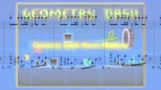 Video thumbnail of "Geometry Dash-Stereo Madness"