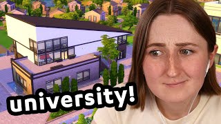 trying to fix the scary university buildings in the sims