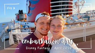 We got ENGAGED... Then Boarded the Disney Fantasy! 💍🛳️ | Embarkation Day Vlog