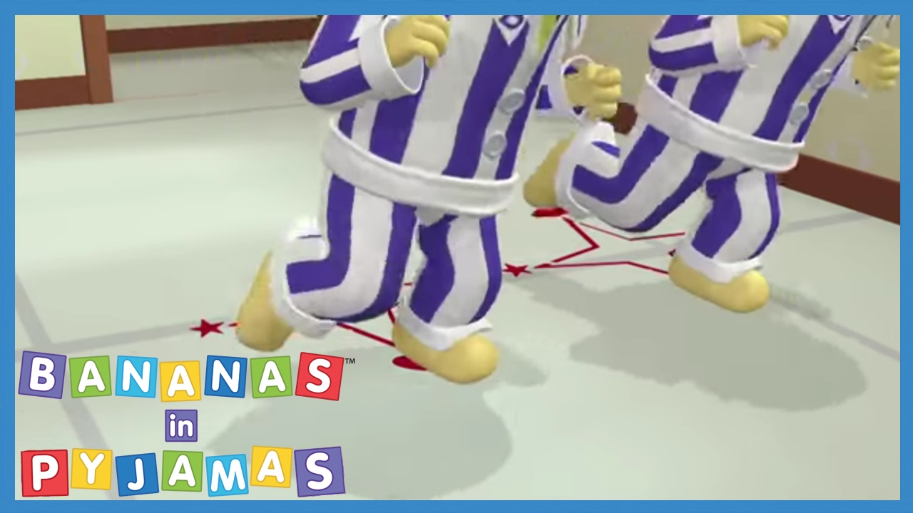 The Banana's teach Bernard how to dance - Bananas in Pyjamas Official