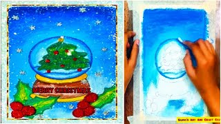 Christmas Drawing /Christmas Tree Globe Painting /Easy Christmas Drawing /How to Draw Christmas Tree