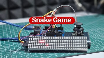 DIY Arduino Snake Game | 4-in-1 LED Matrix + Joystick | Full Tutorial & Code!  #snakegame #diy
