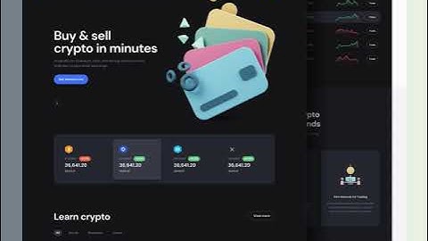 Crypto Exchange UI UX Design