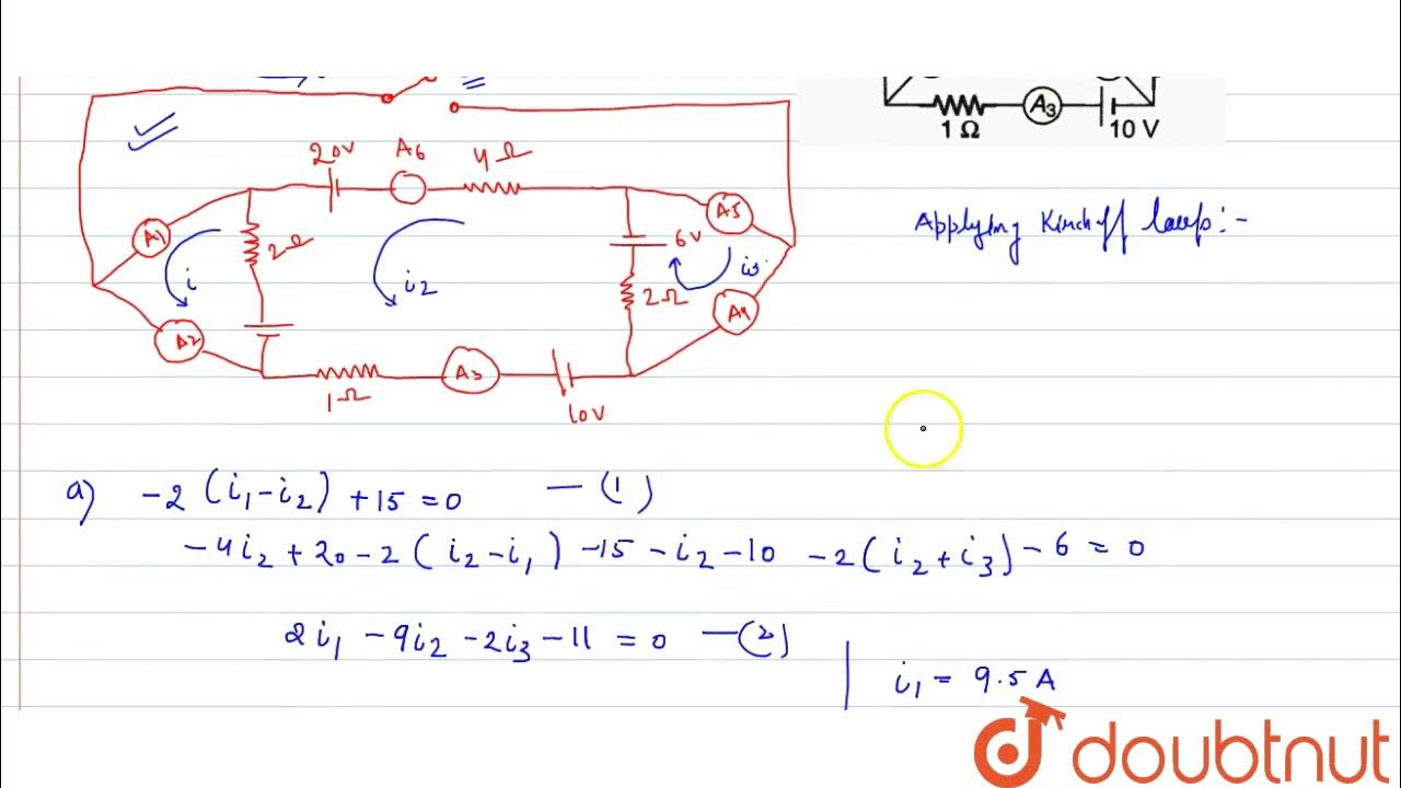 In the circuit shown all the ammeters are ideal. (a), If the switch S is open, find the reading